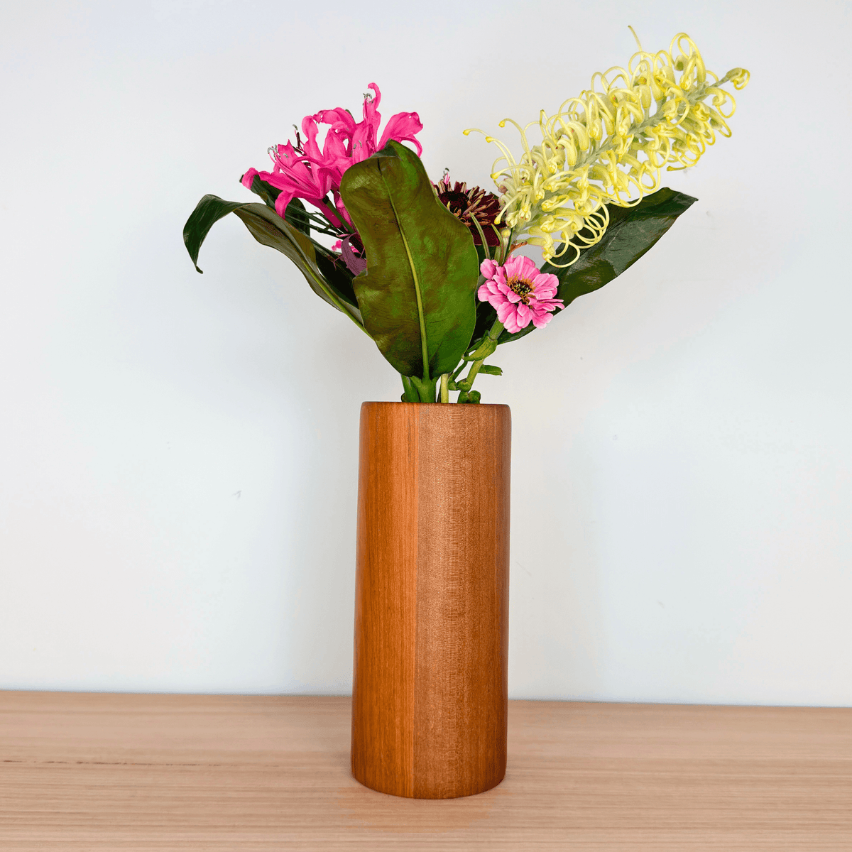 Myrtle Straight Timber Vase