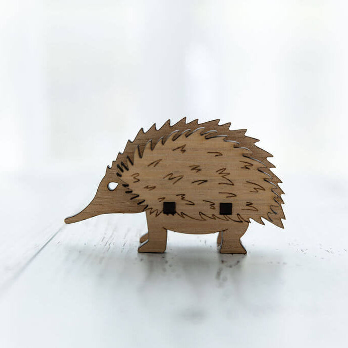 Echidna 3D Puzzle in Tasmanian Oak