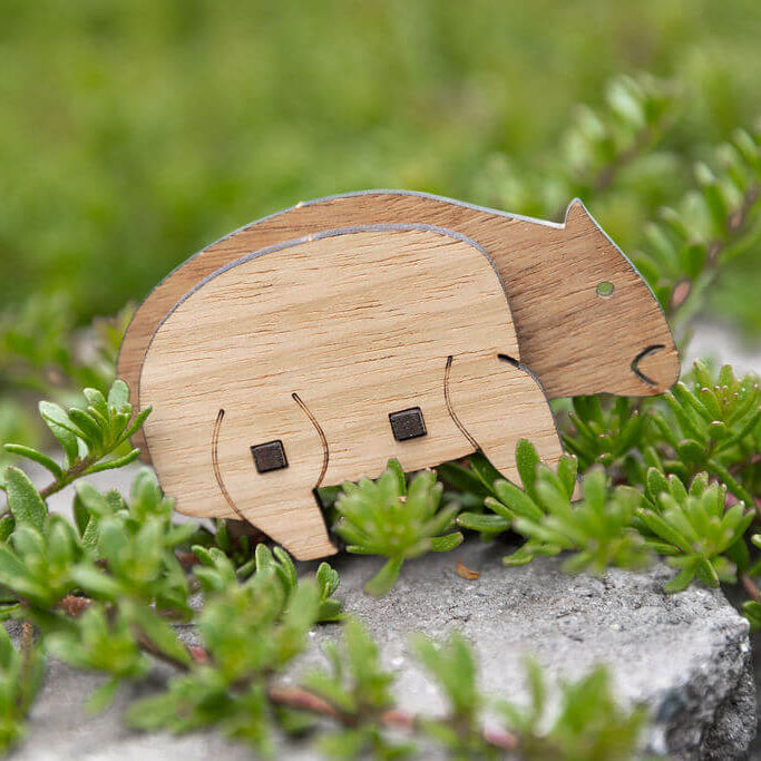 Wombat 3D Puzzle in Blackwood