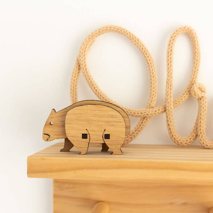 Wombat 3D Puzzle in Blackwood