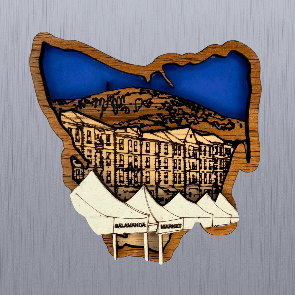 Salamanca Market Timber Magnet