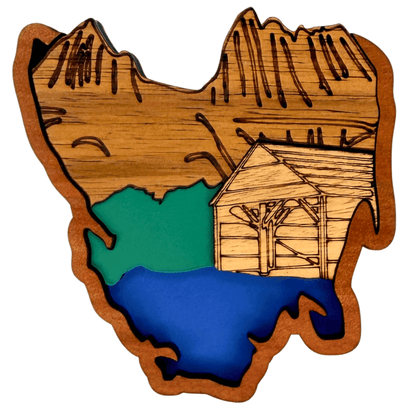 Cradle Mountain Tasmania Timber Magnet