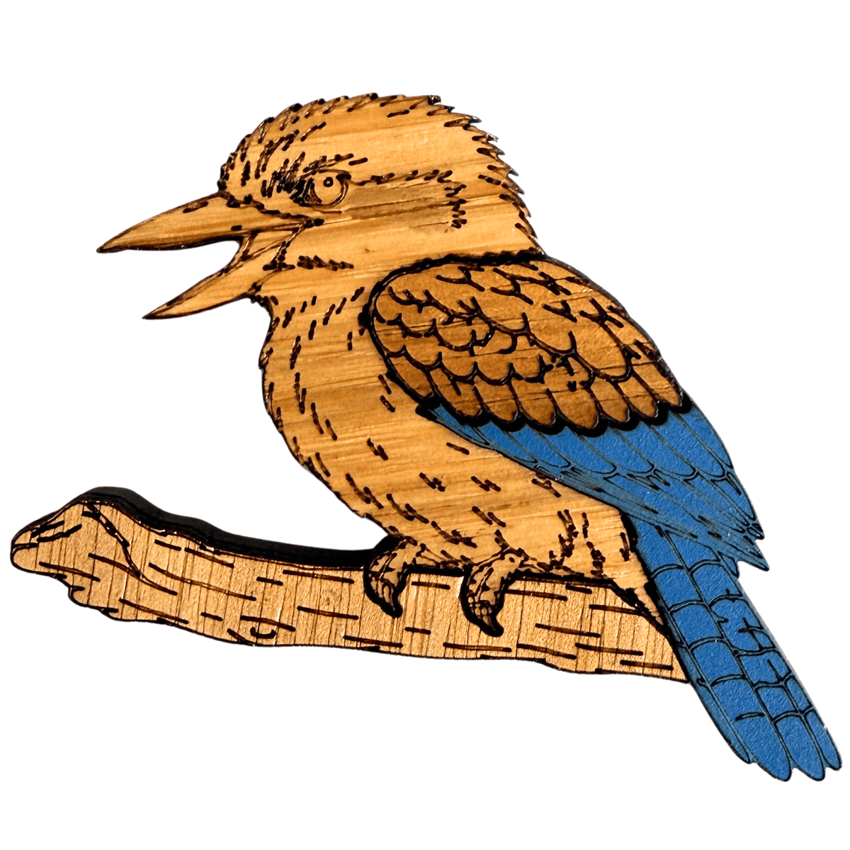 Kookaburra Timber Magnet