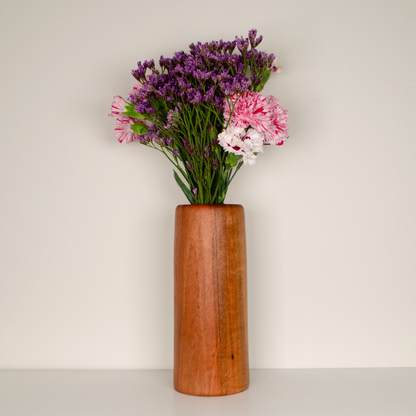 Myrtle Straight Timber Vase Live Edge