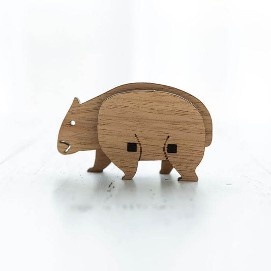Wombat 3D Puzzle in Blackwood