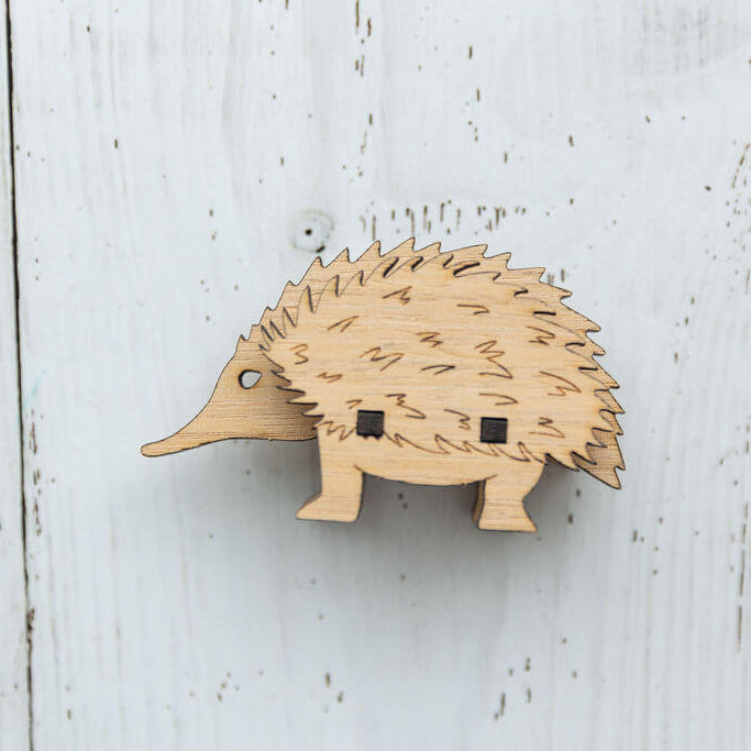 Echidna 3D Puzzle in Tasmanian Oak – Parkinson Wood Co