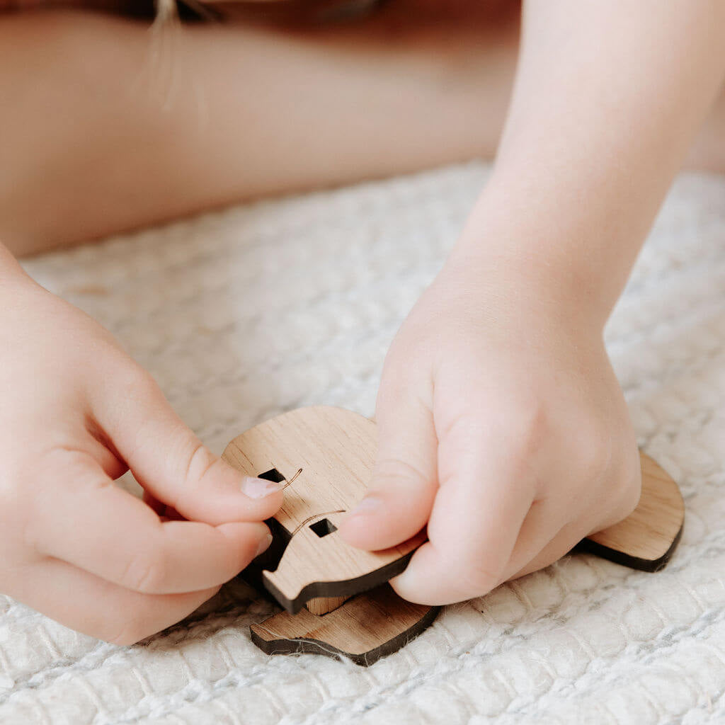 Wombat 3D Puzzle in Blackwood