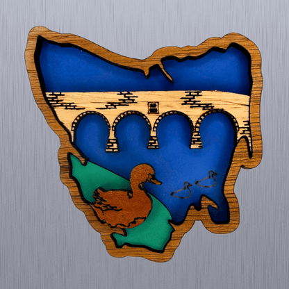 Richmond Tasmania Timber Magnet