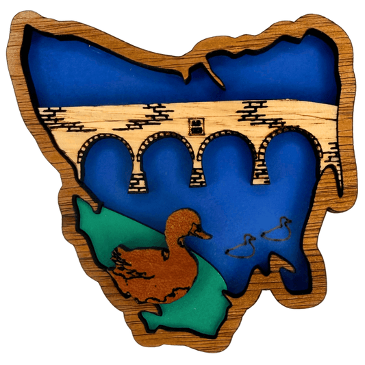 Richmond Tasmania Timber Magnet