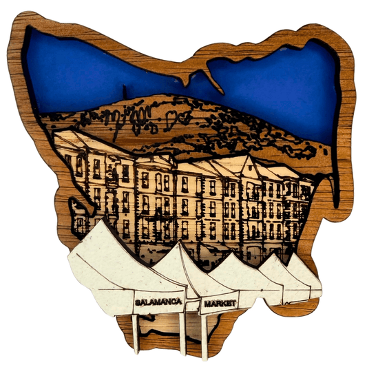 Salamanca Market Timber Magnet