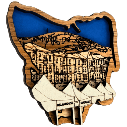 Salamanca Market Timber Magnet