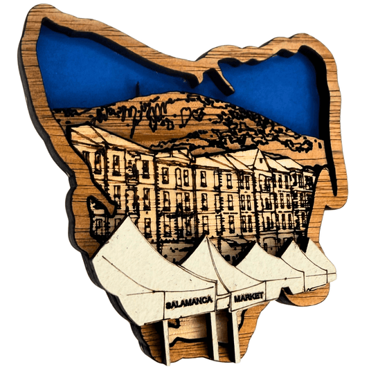 Salamanca Market Timber Magnet