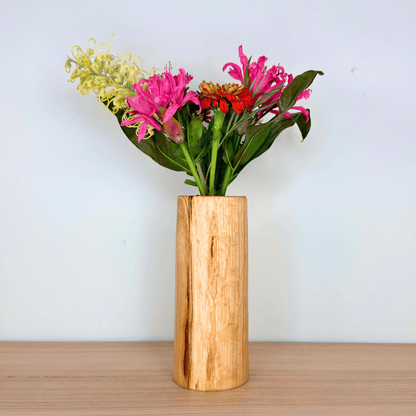 Tasmanian Oak straight Timber Vase