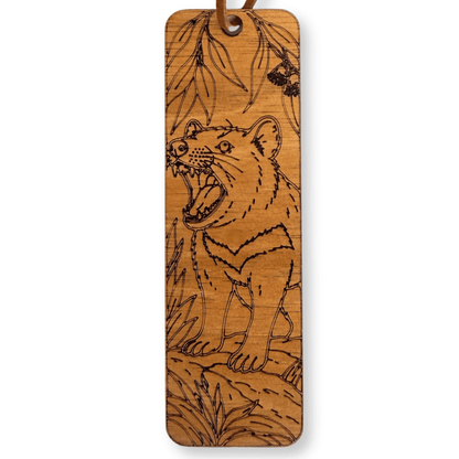 Tasmanian Devil Timber Bookmark