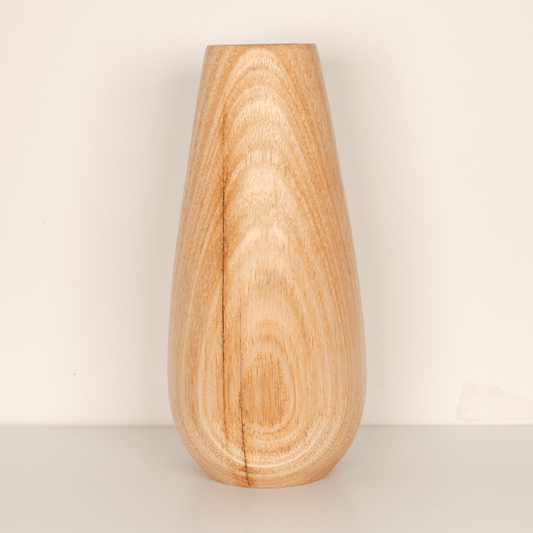 Tasmanian Oak Teardrop Timber Vase